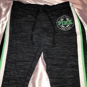 Cute vs pink charcoal grey joggers
